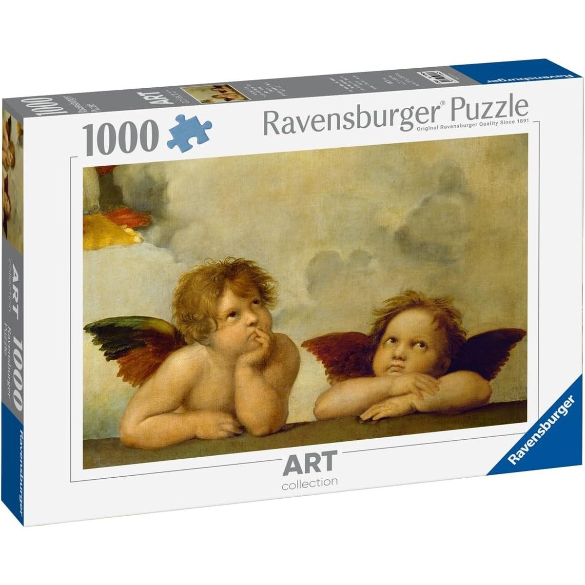 Puzzle Putti La Madone Sixtine de Raphaël 1000 pcs blanc, RAVENSBURGER