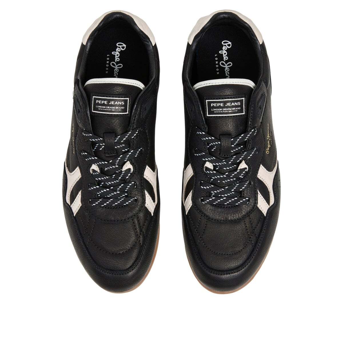 Daze - Sneakers Rétro En Cuir noir, PEPE JEANS