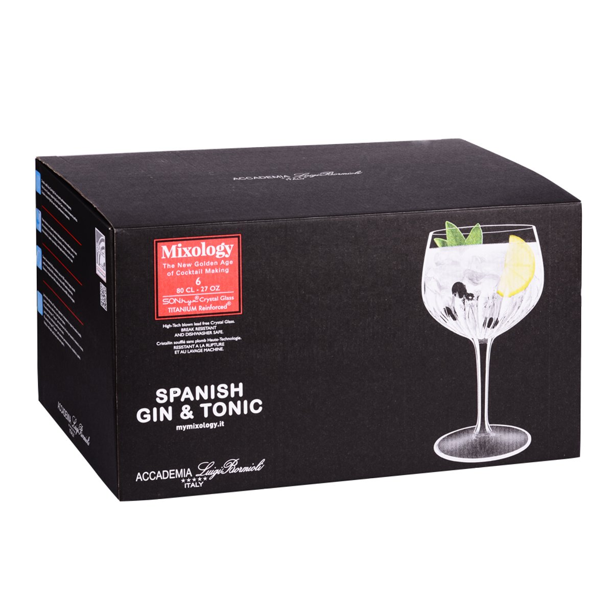 Verre à pied gin & tonic Mixology 80 cl (lot de 6) - MIXOLOGY transparent / cristal, BORMIOLI LUIGI
