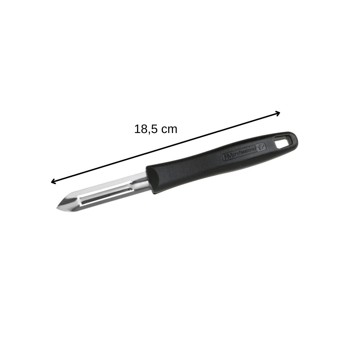 Lot de 2 couteaux éplucheurs économes gris, FM PROFESSIONAL