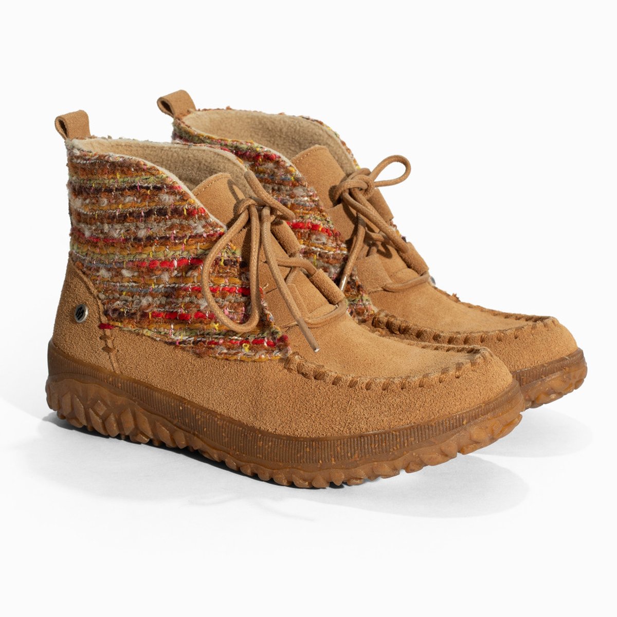 Bottes en cuir Tealey cannelle, MINNETONKA
