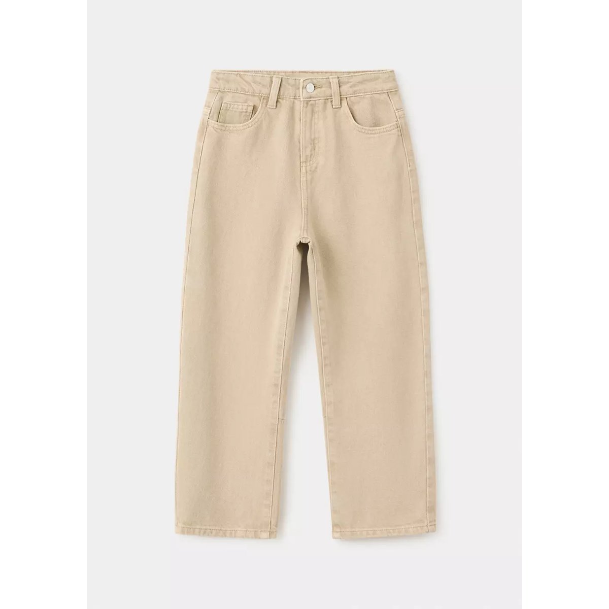 Jean balloon taille haute sable, MANGO KIDS