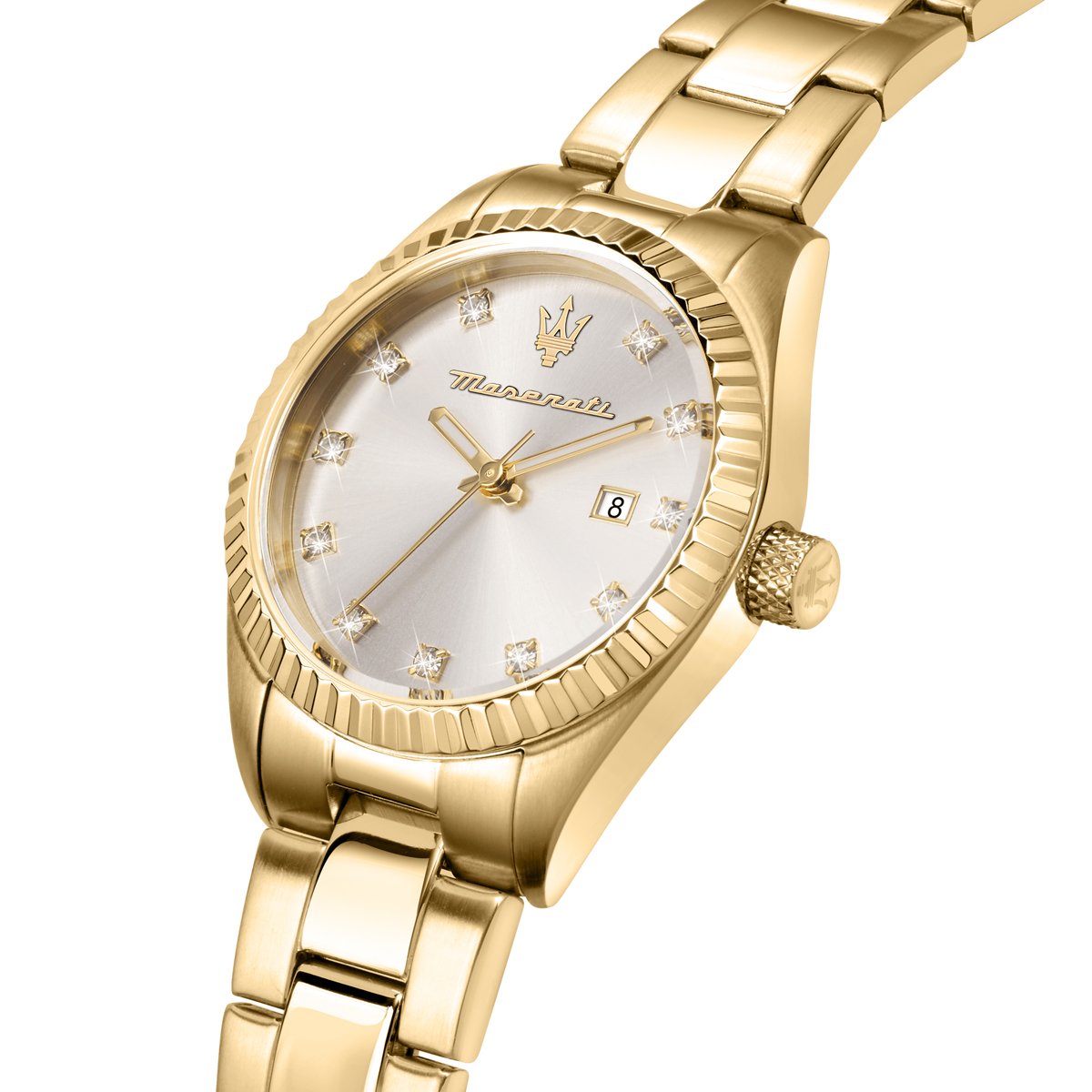 Montre Analogique  COMPETIZIONE doré blanc doré, MASERATI