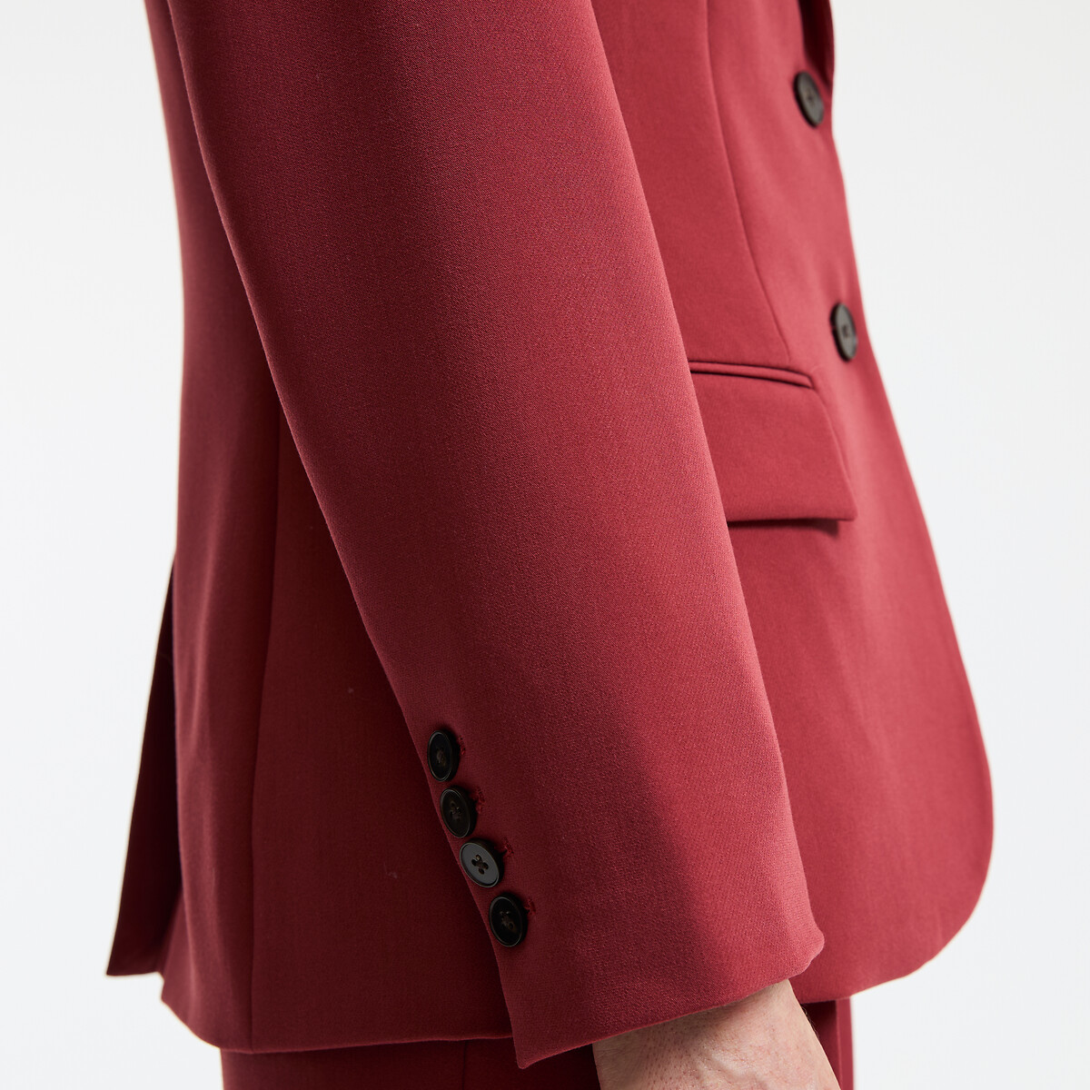 Blazer de corte cintado tijolo, LA REDOUTE COLLECTIONS