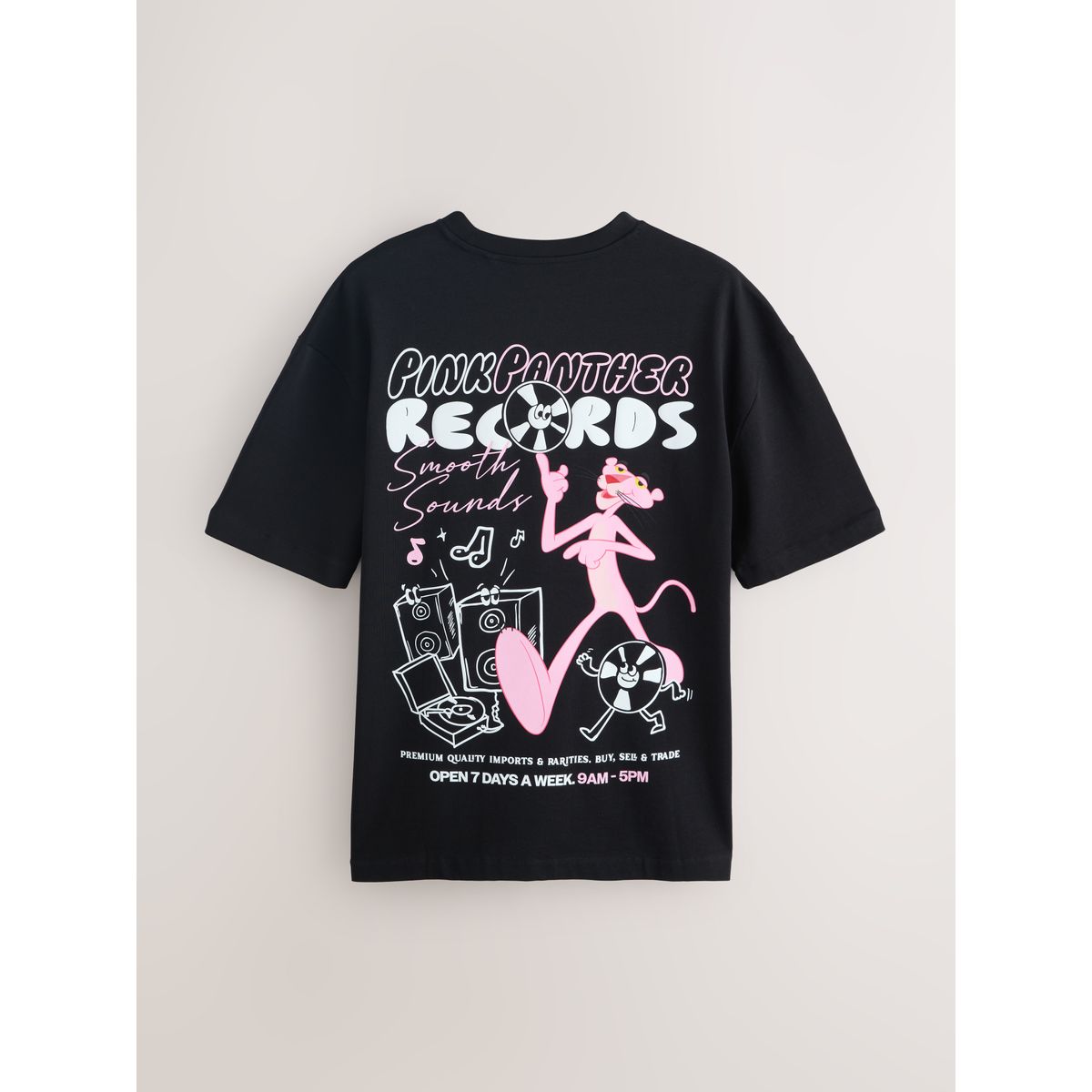 T-shirt décontracté épais la panthère rose bleu marine, NEXT