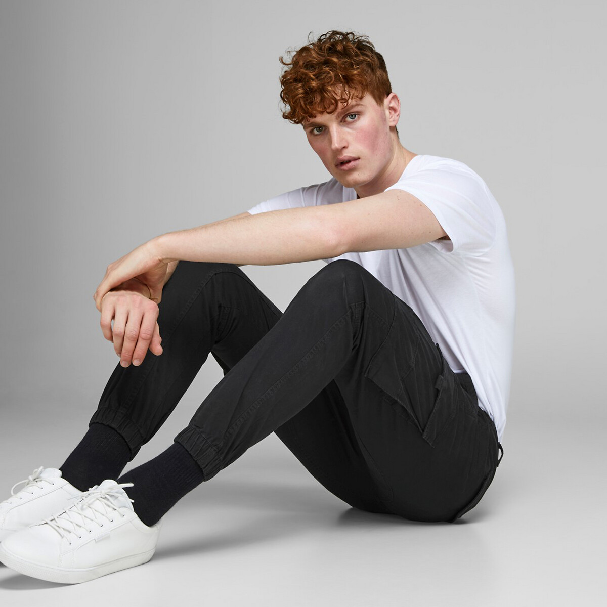Pantaloni cargo slim Paul Flake nero , JACK & JONES