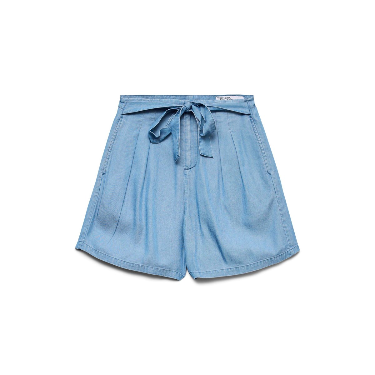 Short En Lyocell, Ceinture À Nouer stone clair, VERO MODA