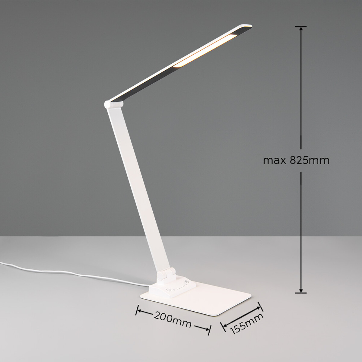 Candeeiro de mesa Travis, TRIO Lighting branco, TRIO LIGHTING