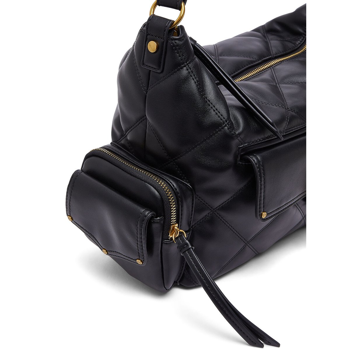 Sac hobo format moyen matelassé noir, LIU JO