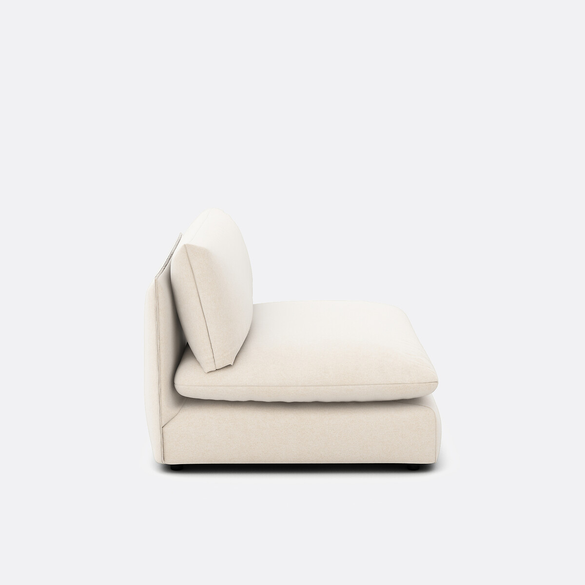 Élément chauffeuse pour canapé modulable, en polyester chiné, MALO ecru, LA REDOUTE INTERIEURS