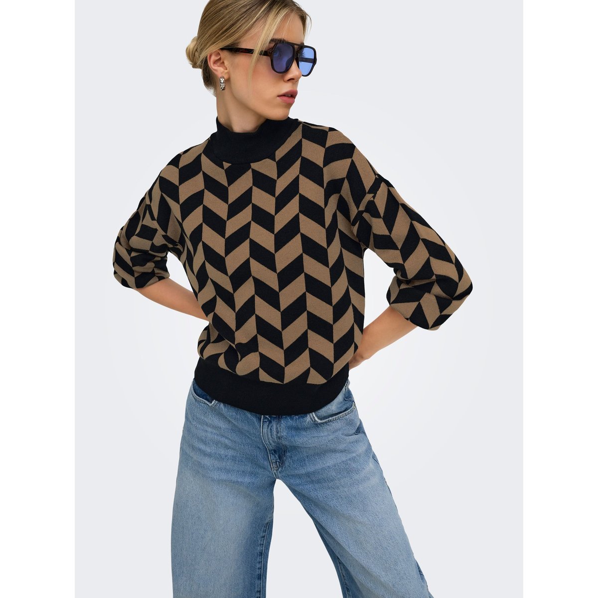 Pull En Maille noire - black, ONLY
