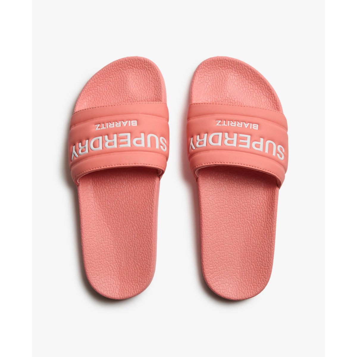 Claquettes de Piscine Destination rose ambre pêche, SUPERDRY