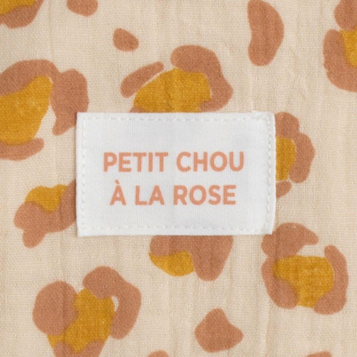 Cape de bain + gant de toilette ecru/rose, SAUTHON