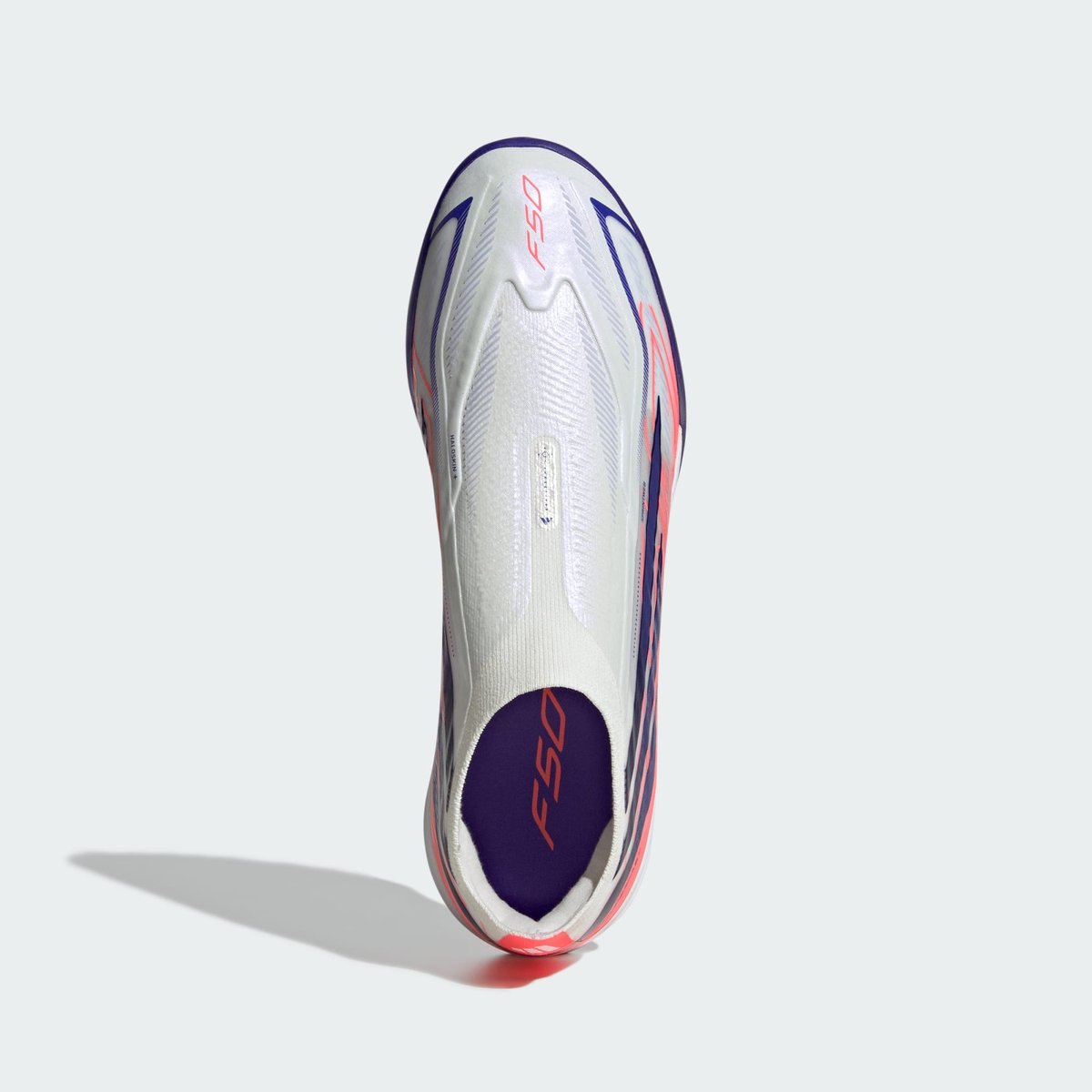 Chaussure De Football Sans Lacets F50 Hyperfast Pro Turf Chaussure De Football Sans Lacets F50 Hyperfast Pro Turf cloud white / solar purple / solar turbo, adidas Performance