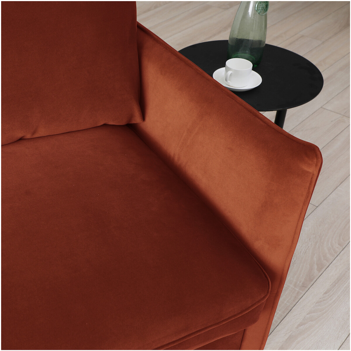 Beatrice Velvet Corner Sofa Bed orange, ÉDITÉ