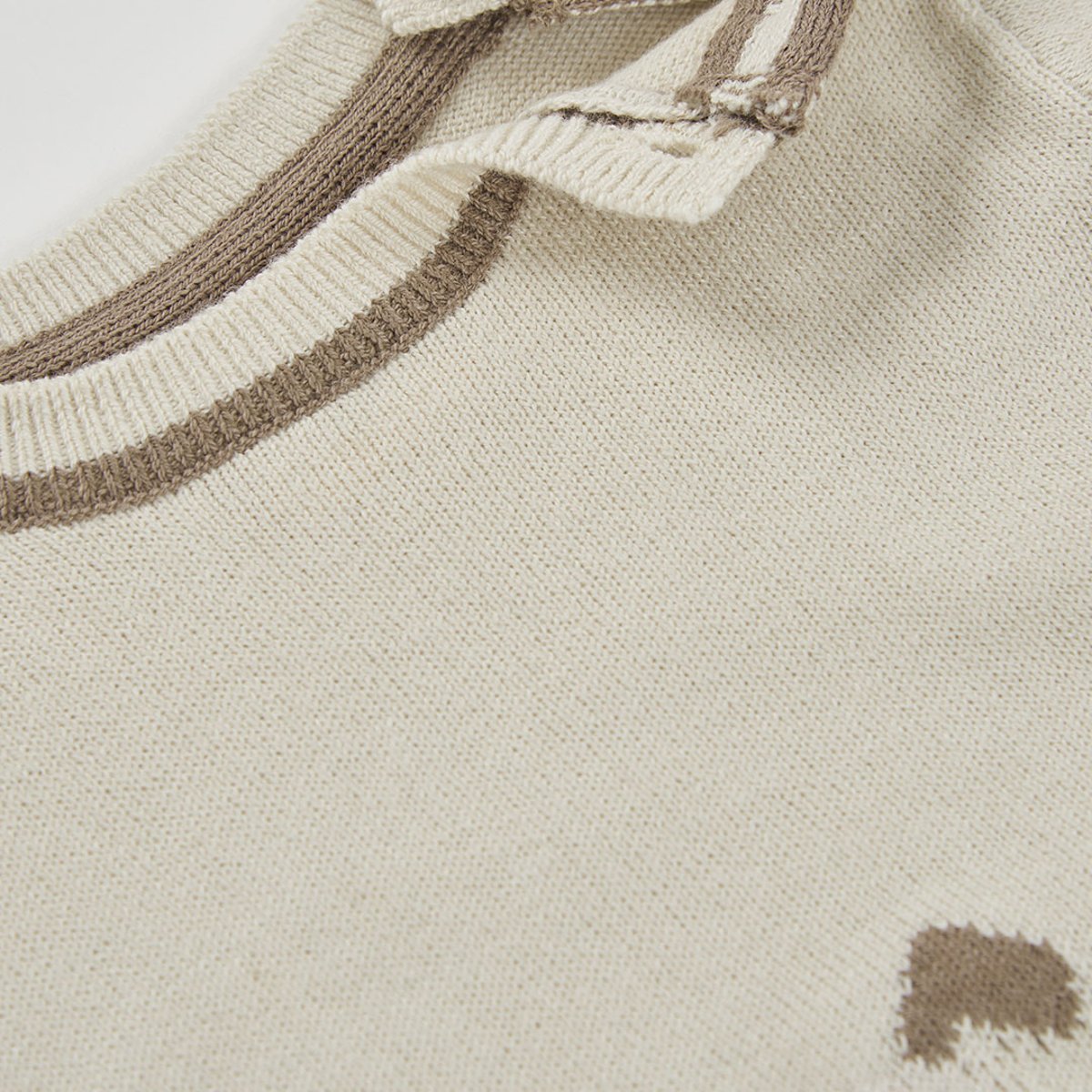 Pull bébé garçon avec imprimé chien beige, BOBOLI