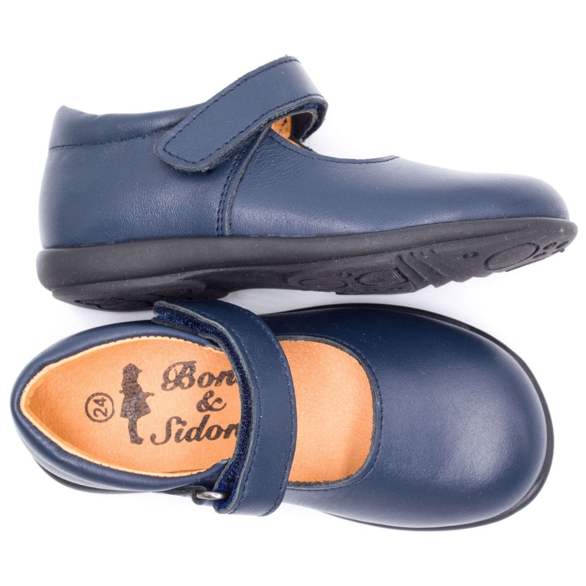 Boni College - ballerine fille bleu marine bleu marine, BONI&SIDONIE