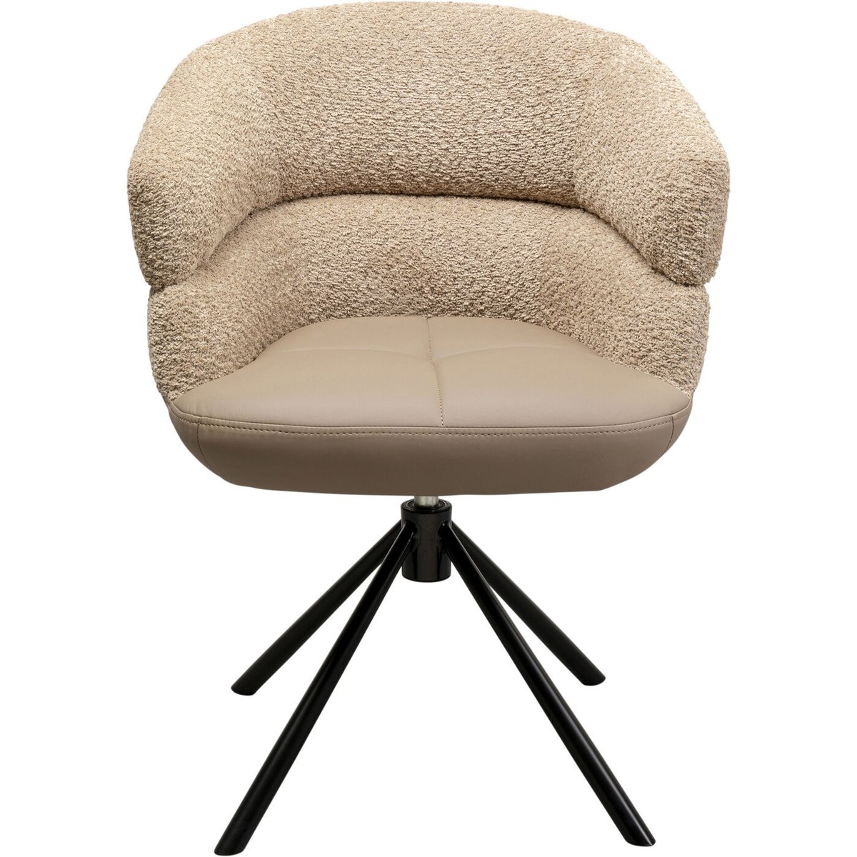 Chaise avec accoudoirs pivotante, TASTY beige, KARE DESIGN