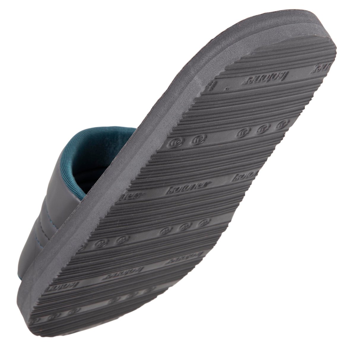 Mules claquettes très confortables, bandeau coloré gris, ISOTONER