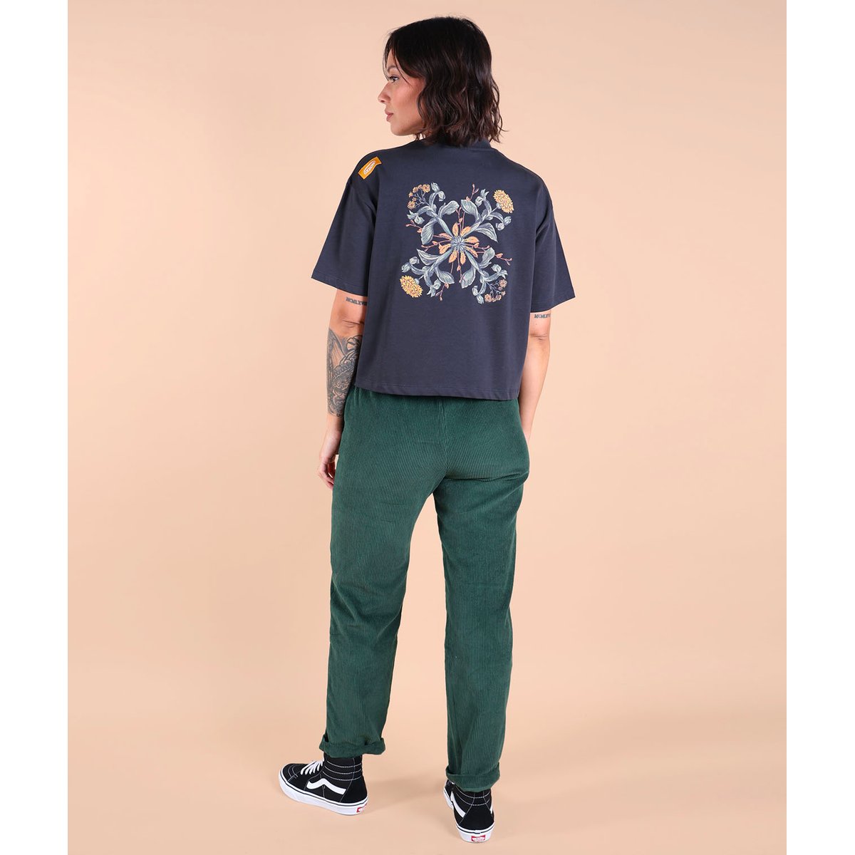 Tee-shirt boxy CUTTING graphite, OXBOW