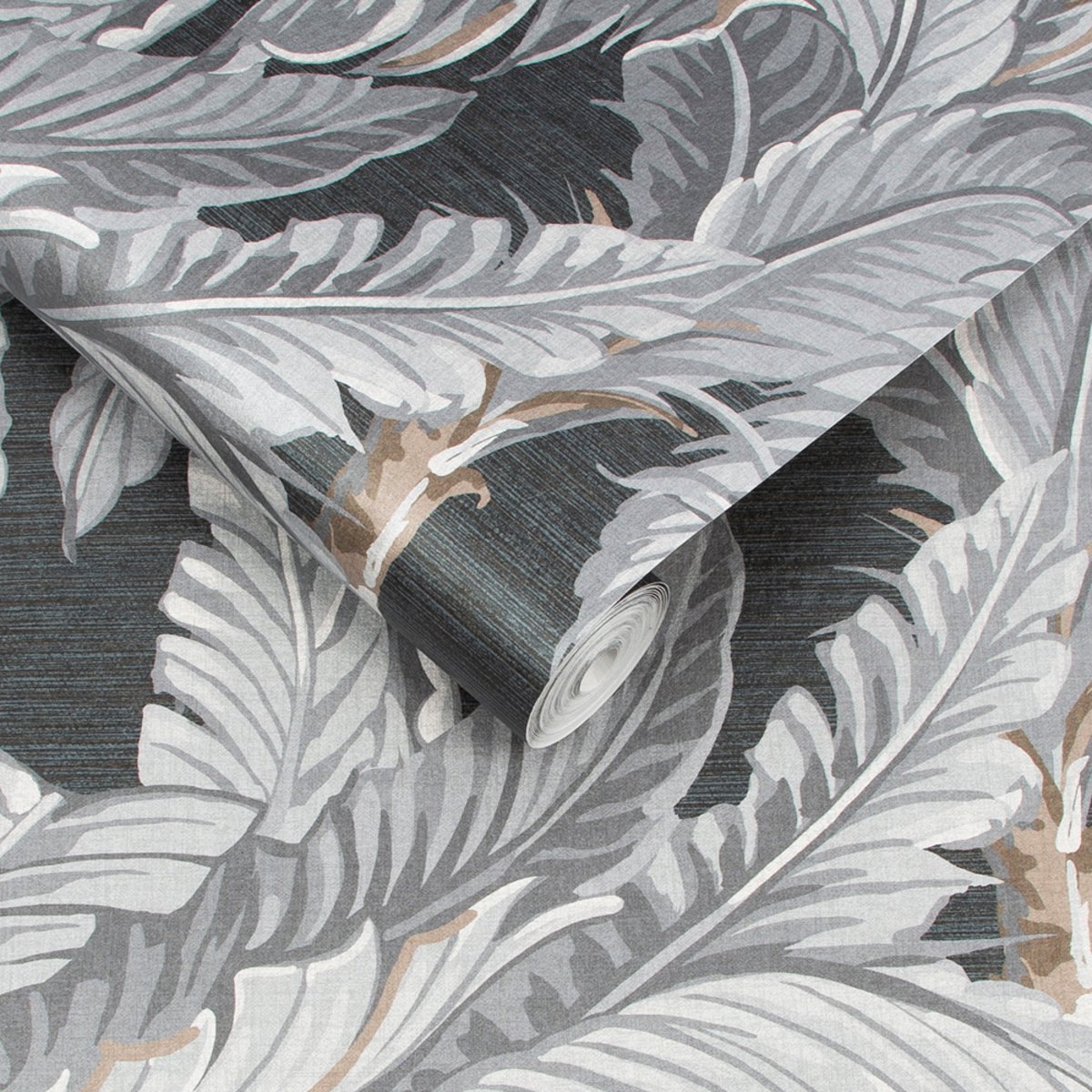 Papier peint Palmier Daintree gris, GRAHAM ET BROWN