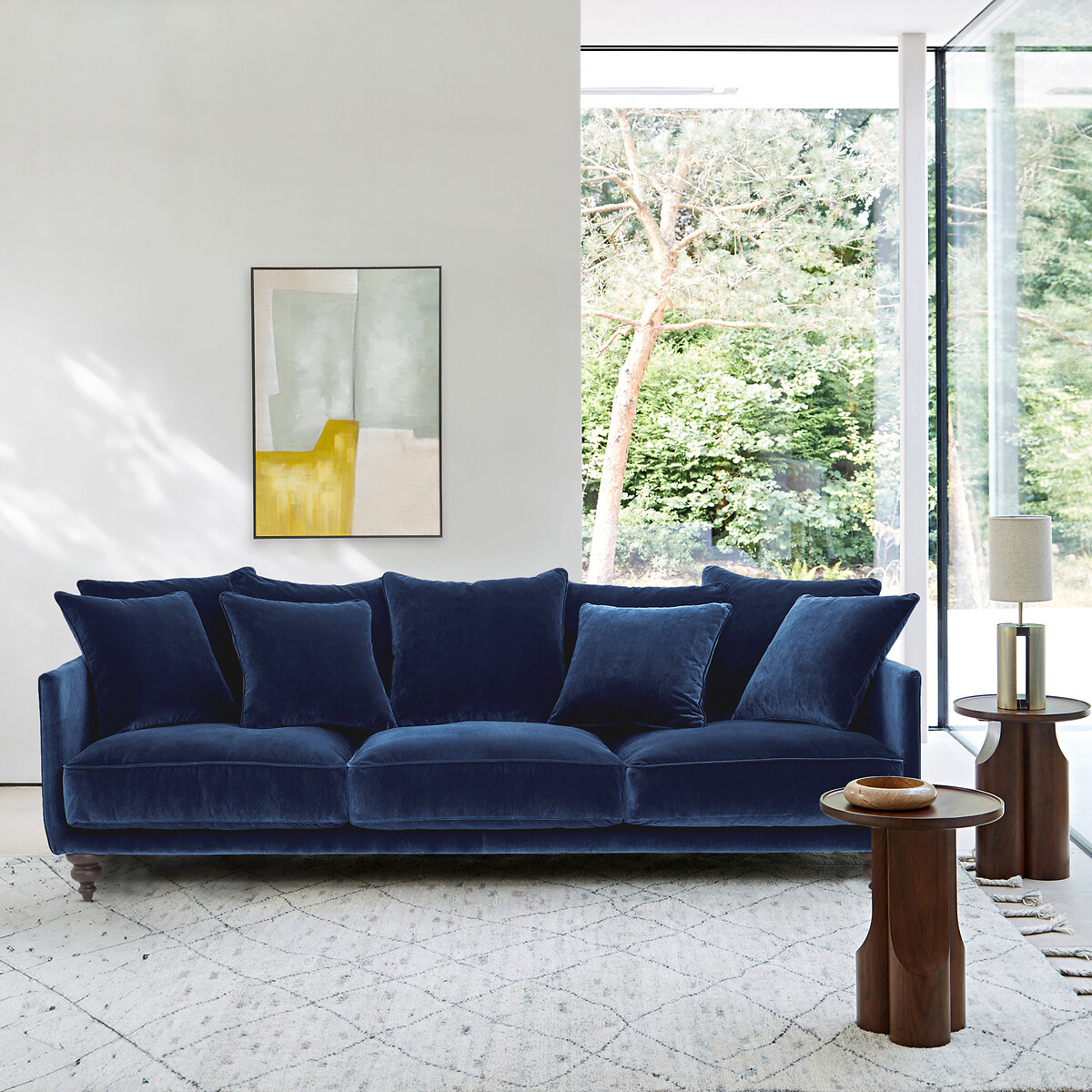 Fluwelen zetel, Lazare nachtblauw, AM.PM