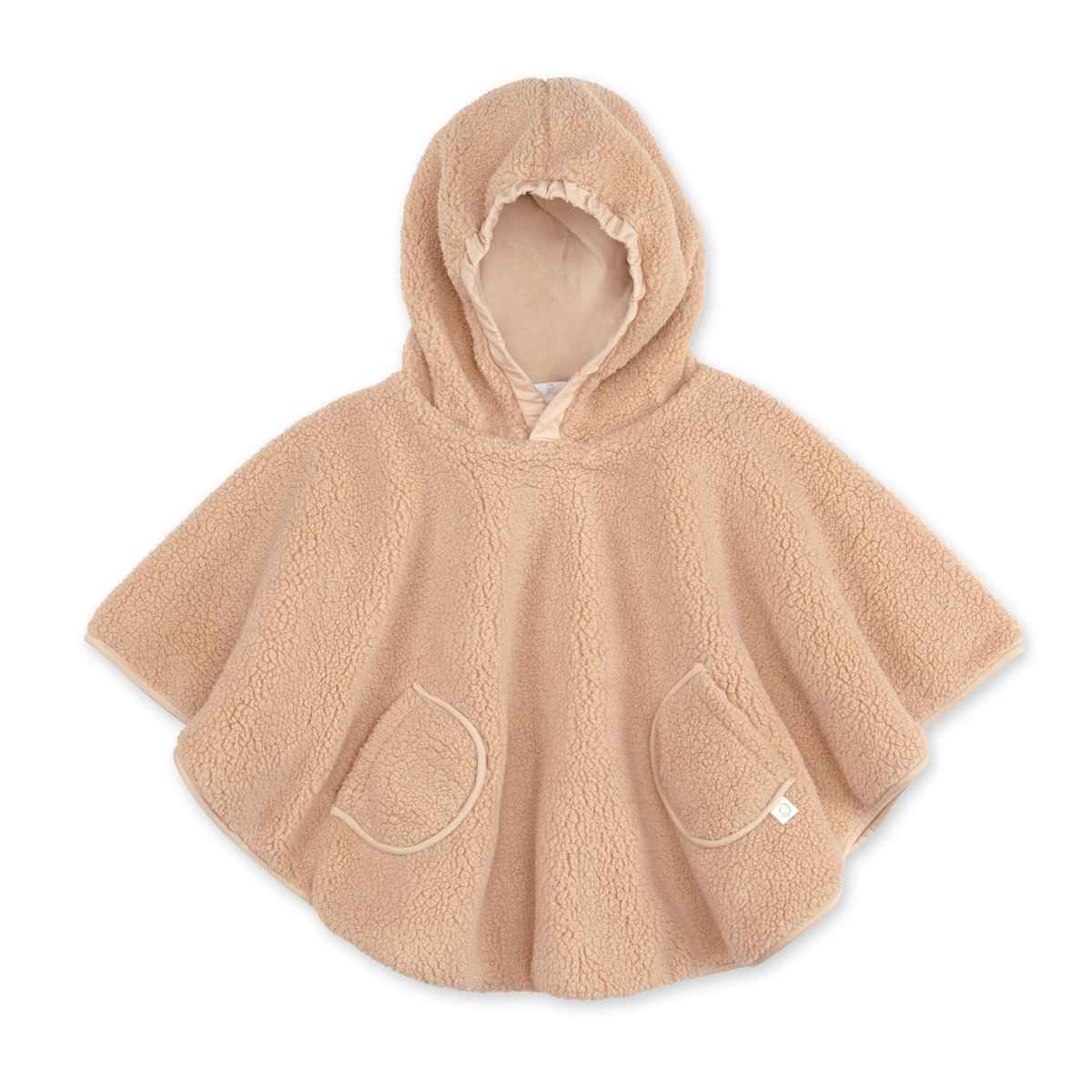 Poncho de voyage bébé pour siège auto - Teddy douillet natural, BEMINI