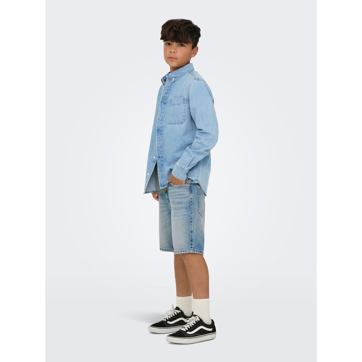 Chemise En Denim light blue denim, ONLY & SONS JUNIOR