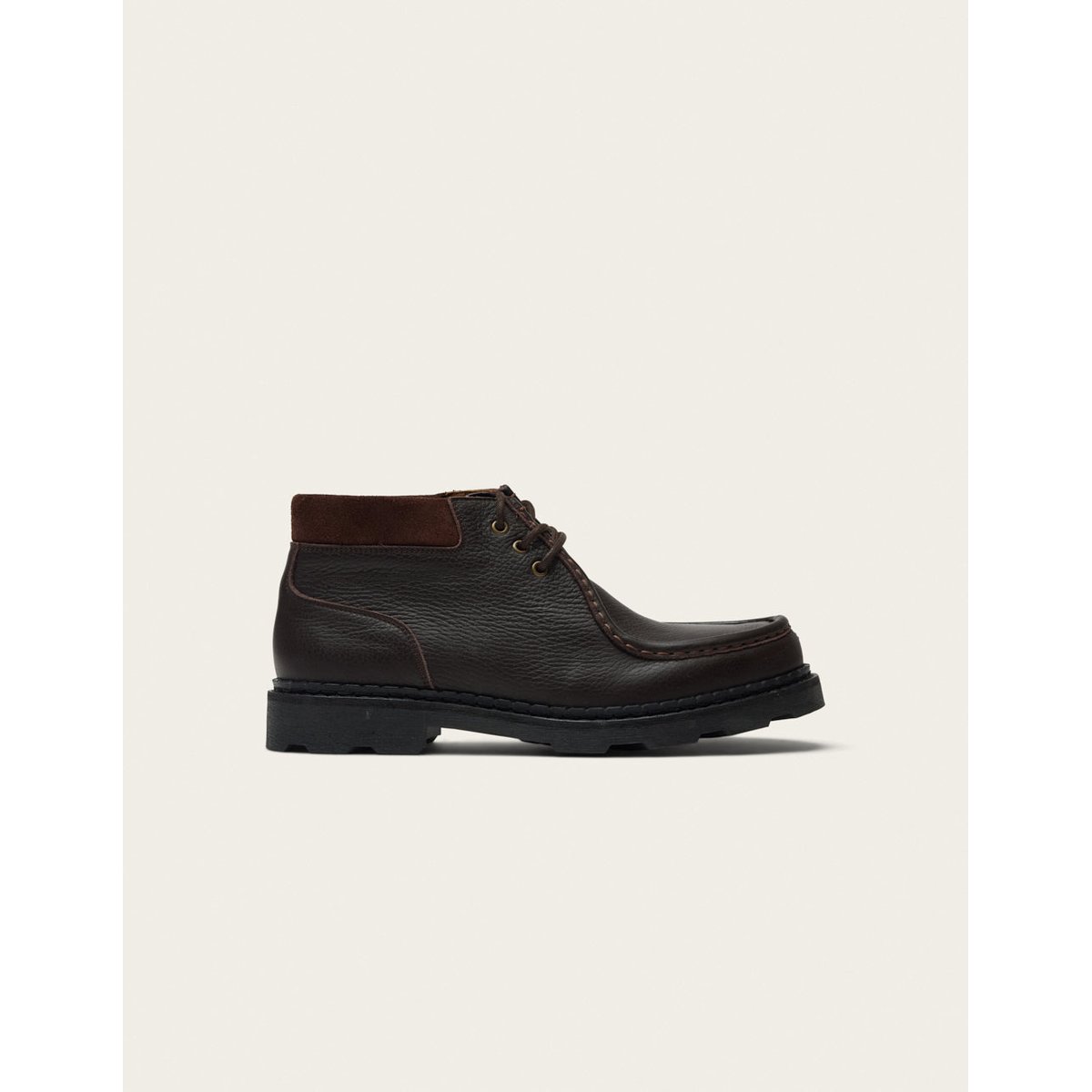 Bottines MOPA cuir grainé marron, ODAJE