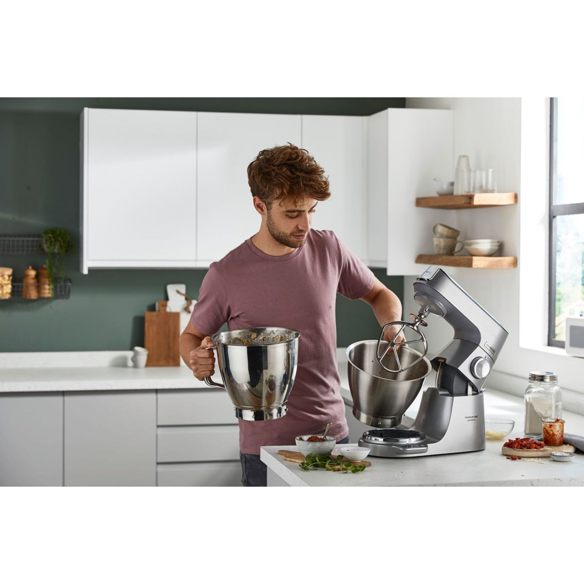 Robot pâtissier KVL85.009SI Titanium Chef Baker XL gris, KENWOOD