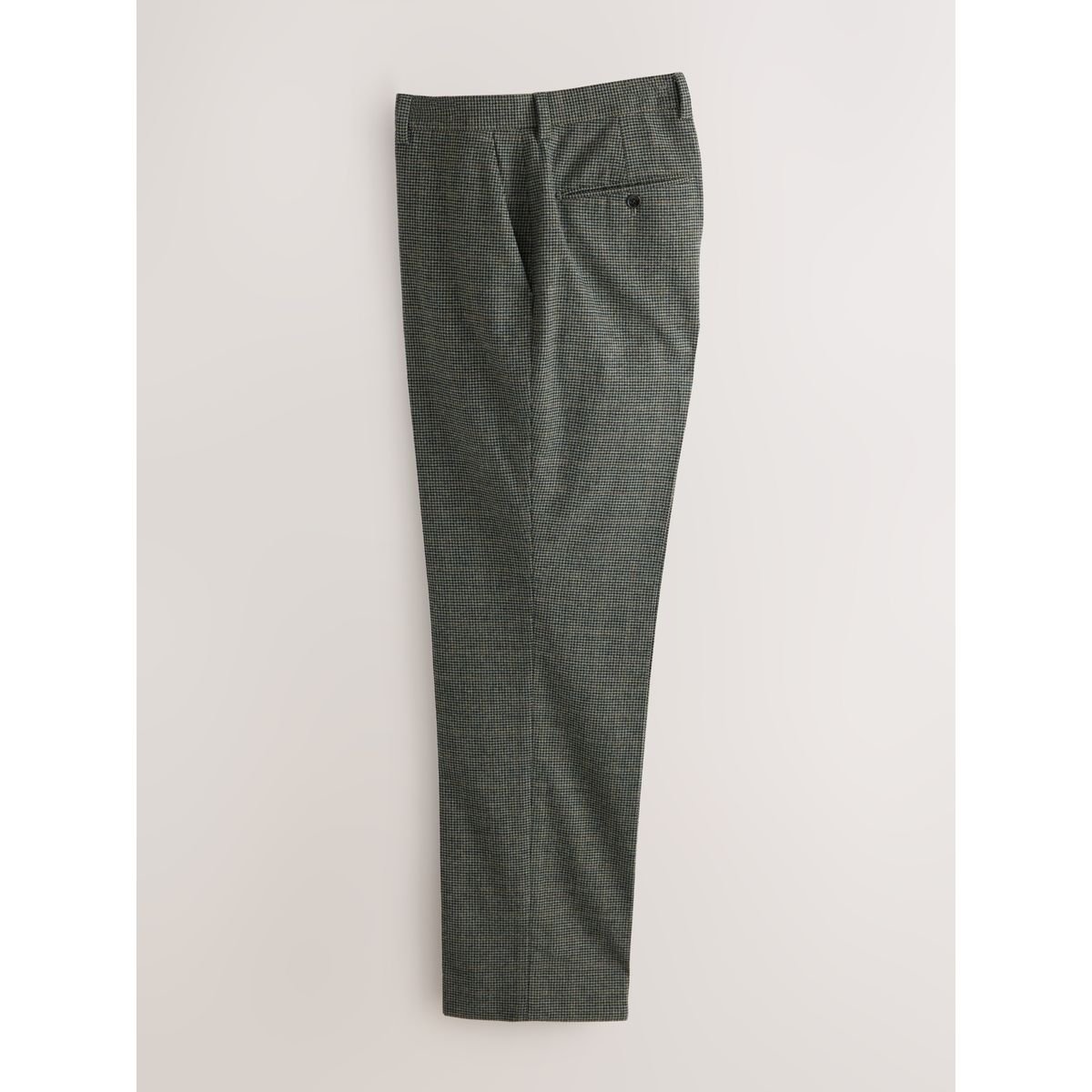 Pantalon regular en laine nova fides vert, NEXT