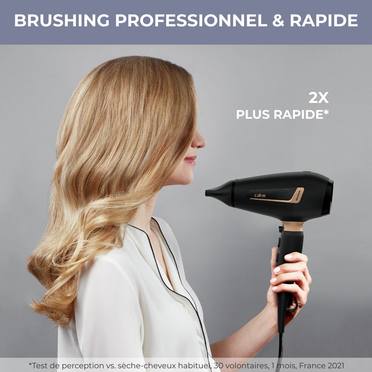 Sèche cheveux professionnel Pro Expert Power Style CV8840C0 noir et cuivrã©, CALOR