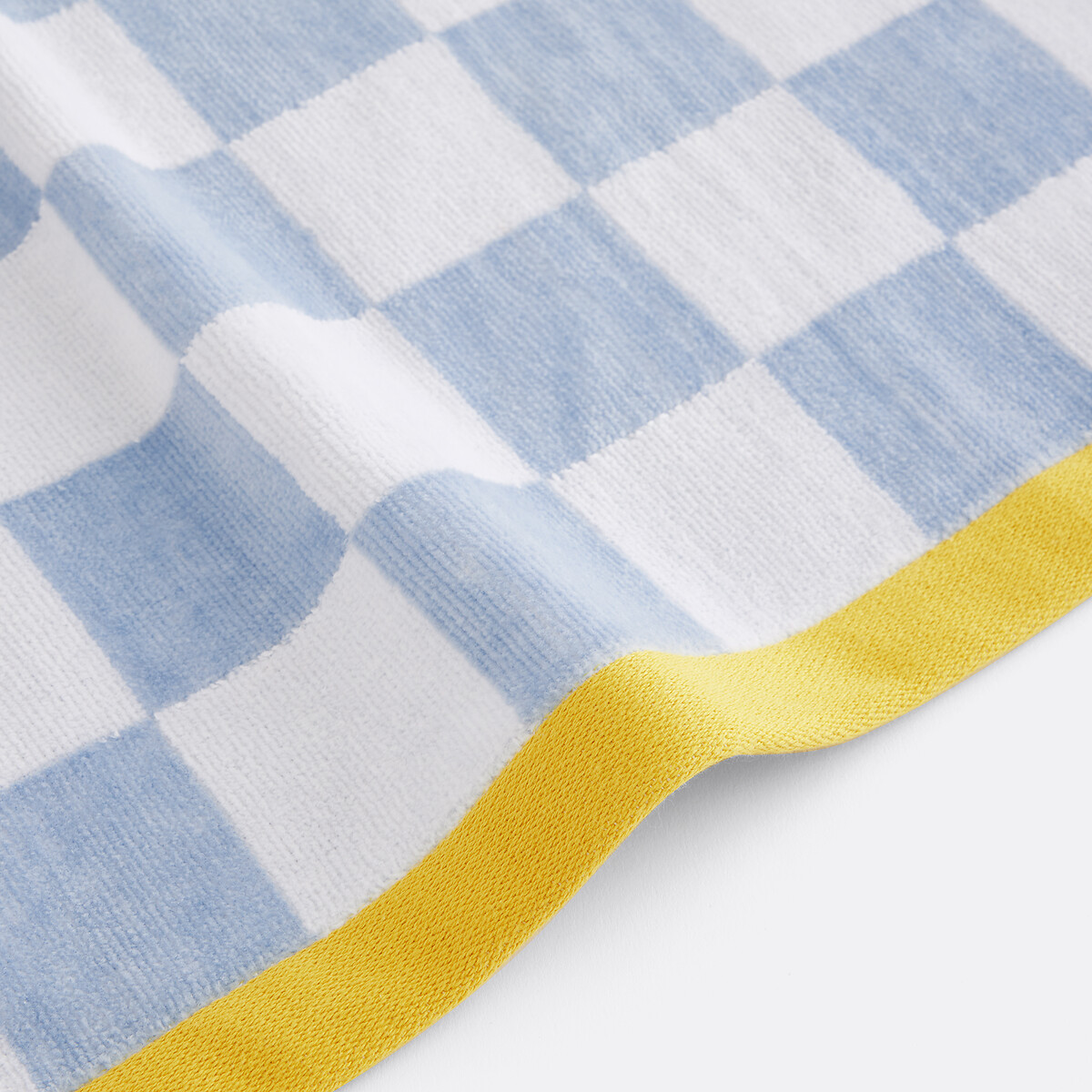 Serviette éponge éponge velours 500 g/m2, Mira bleu/blanc, LA REDOUTE INTERIEURS
