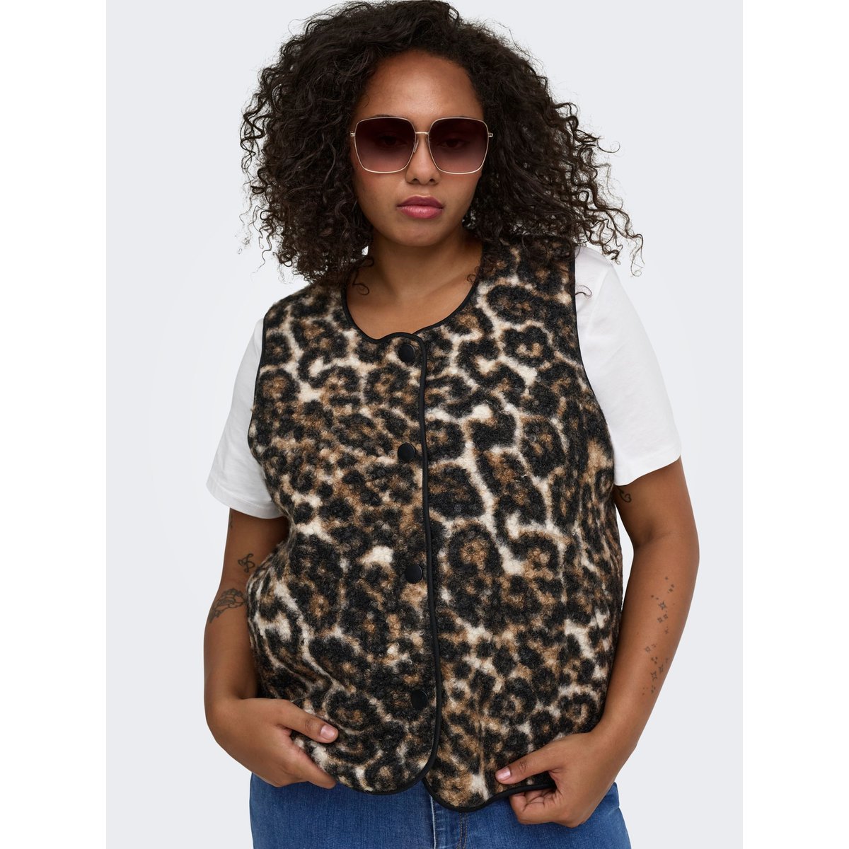 Gilet camel, ONLY CARMAKOMA