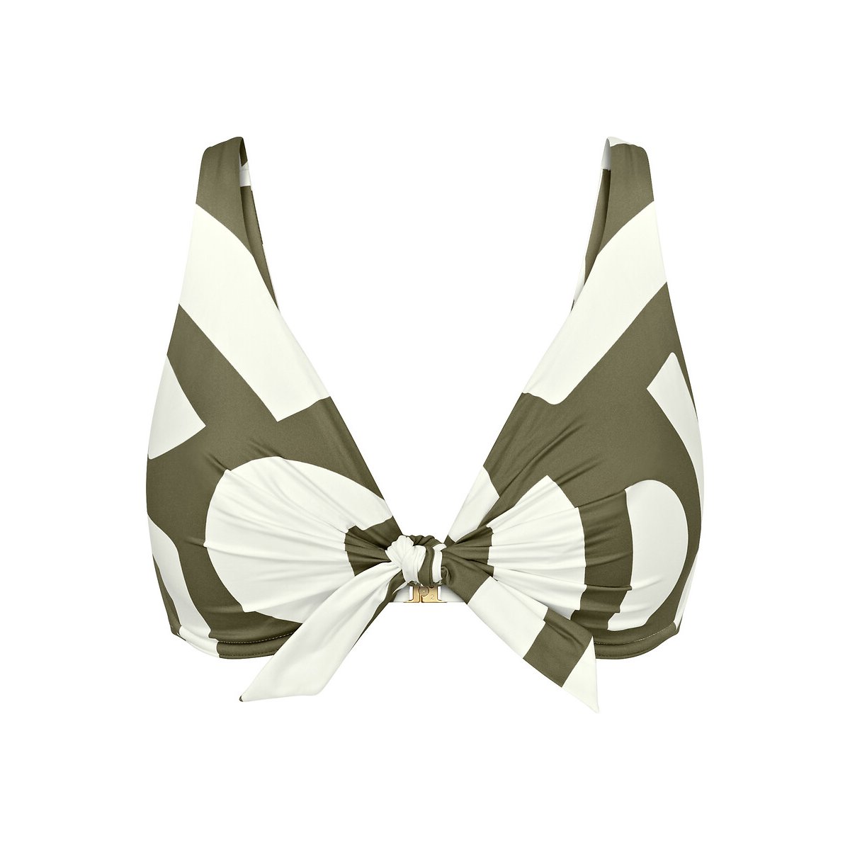 Bikini-Oberteil Summer Allure kaki/weiss, TRIUMPH