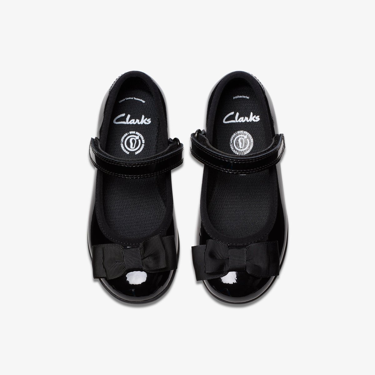 Ballerines Brevet Ajustement Étroit SCALA TAP K noir, CLARKS