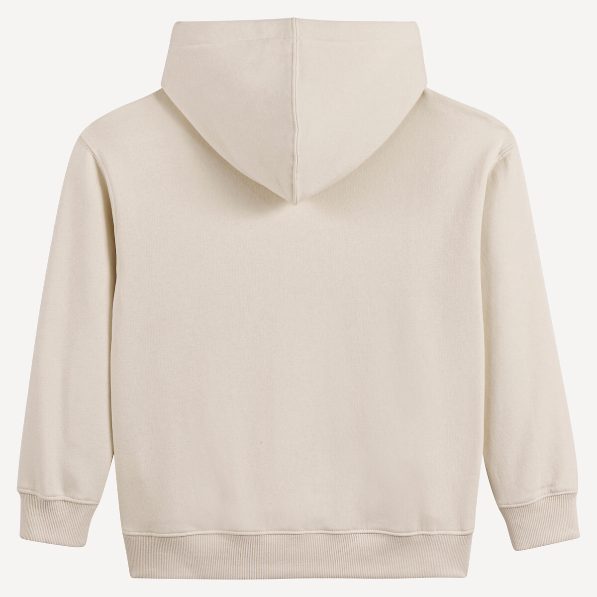 Sweat à capuche en molleton ecru, LA REDOUTE COLLECTIONS