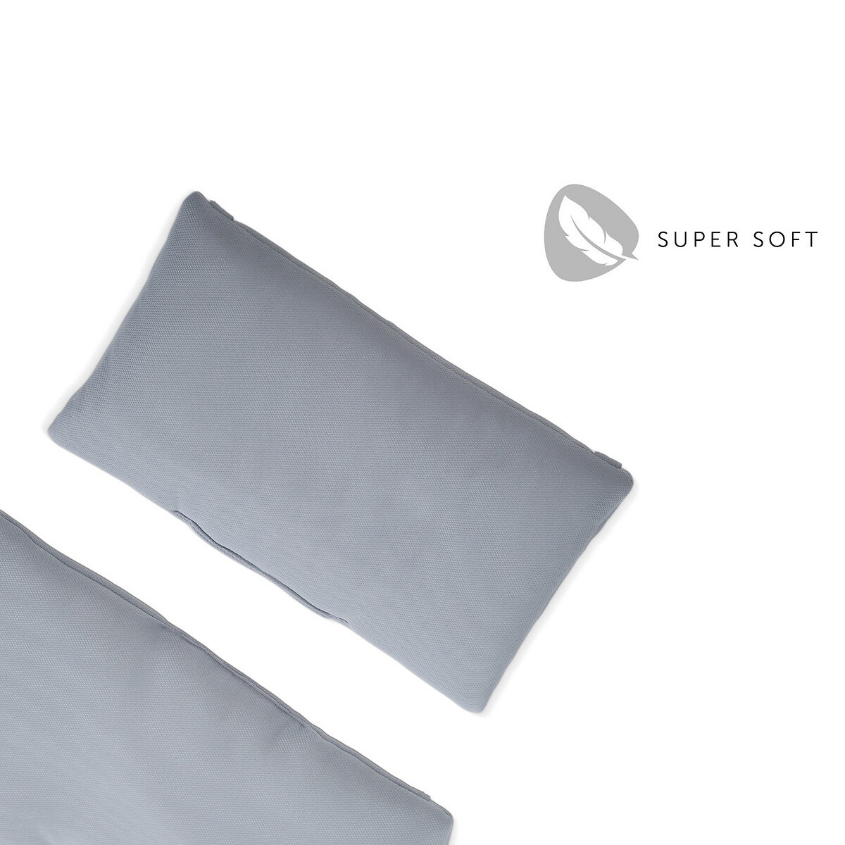 Coussin de chaise haute Deluxe gris imprimé gris, HAUCK