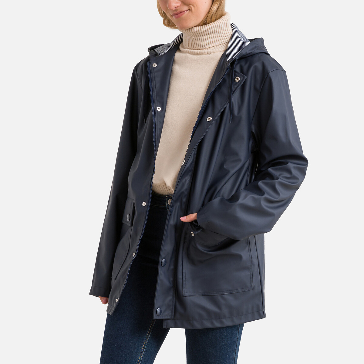 Regenjas met kap, Iconique marine   , PETIT BATEAU