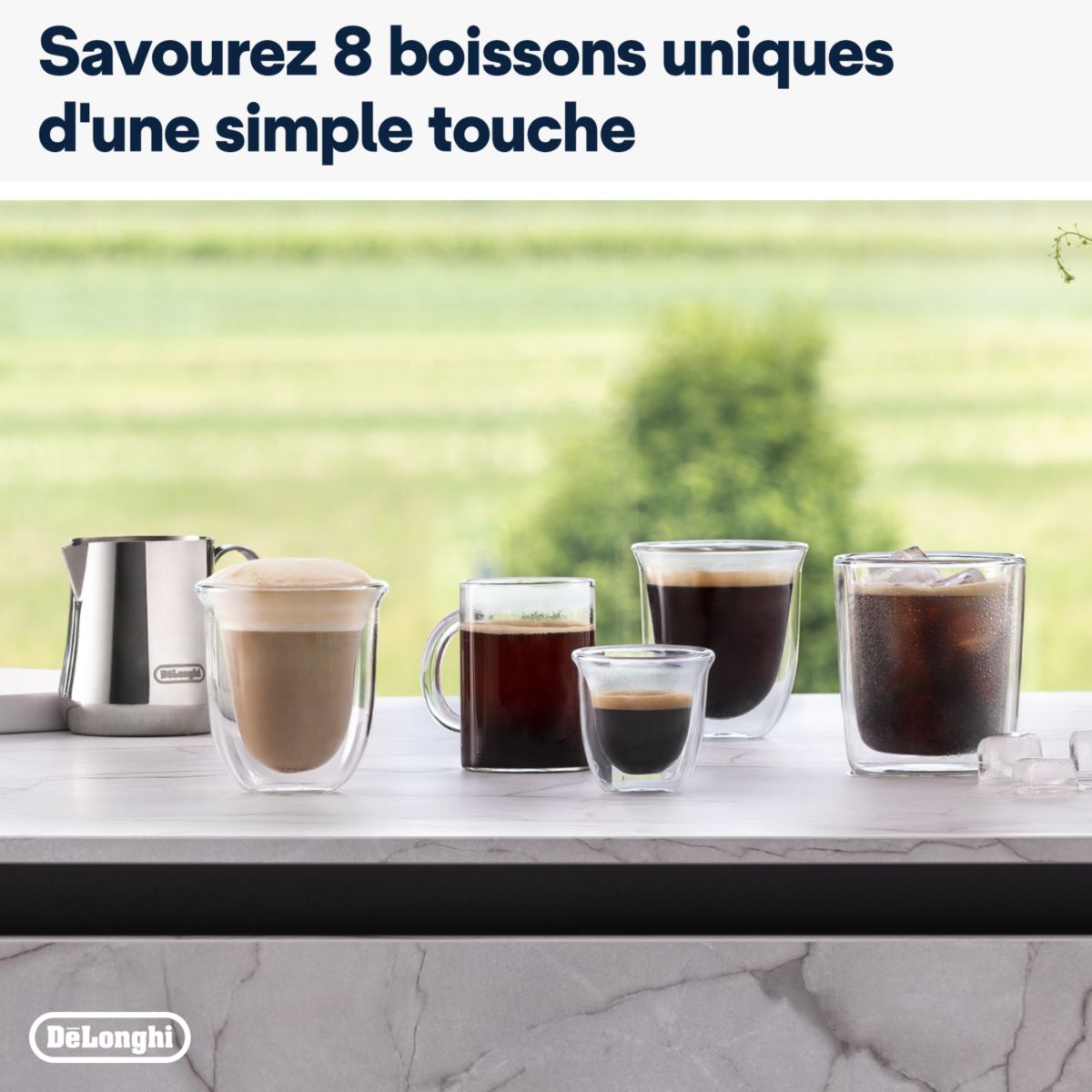 Expresso Broyeur FEB4455.B Rivelia Latte Noire couleur unique, DELONGHI