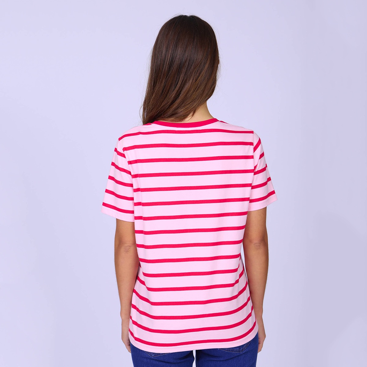 T-shirt brodé Garret rose clair, MISE AU GREEN
