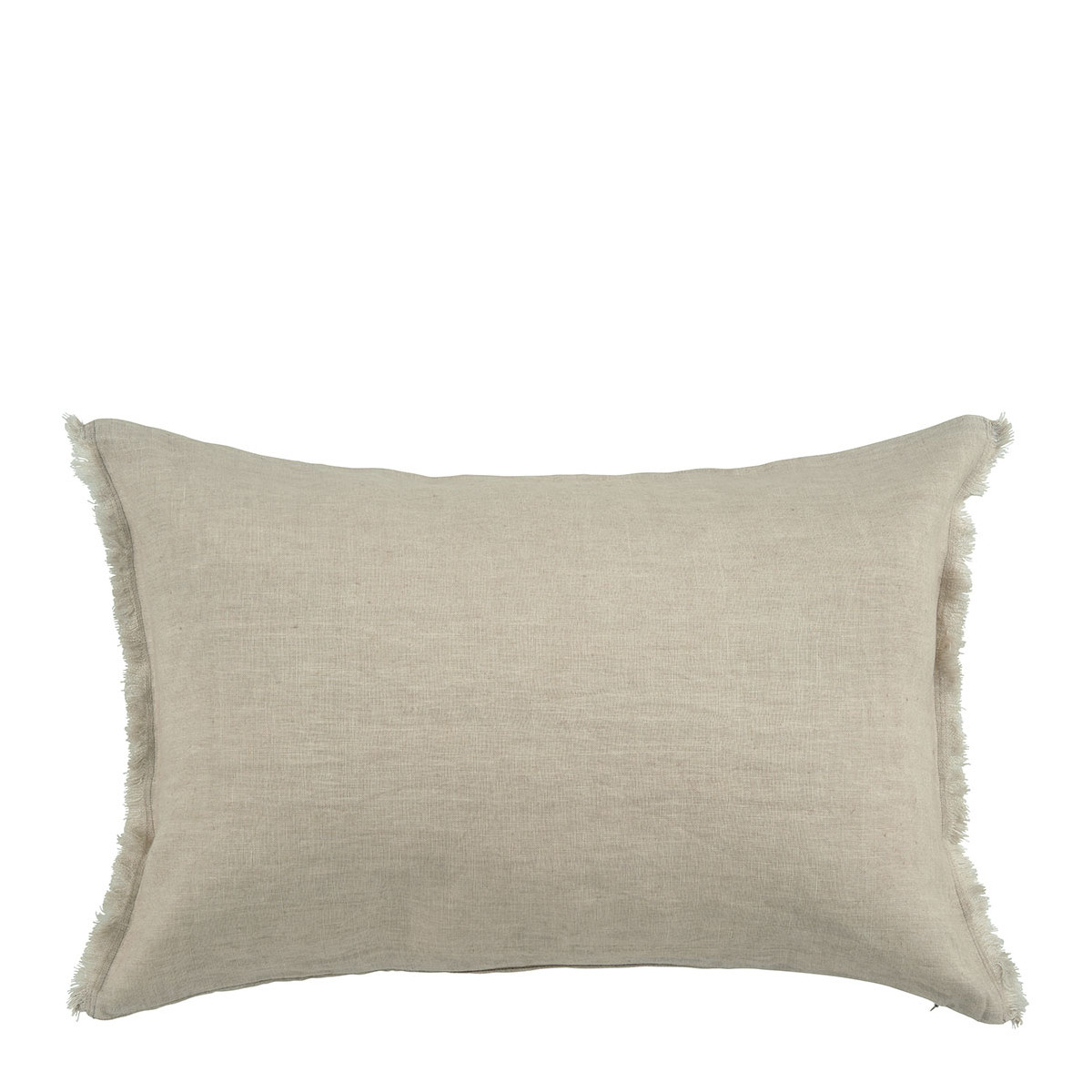 Housse de coussin en lin naturel, BLANC D’IVOIRE