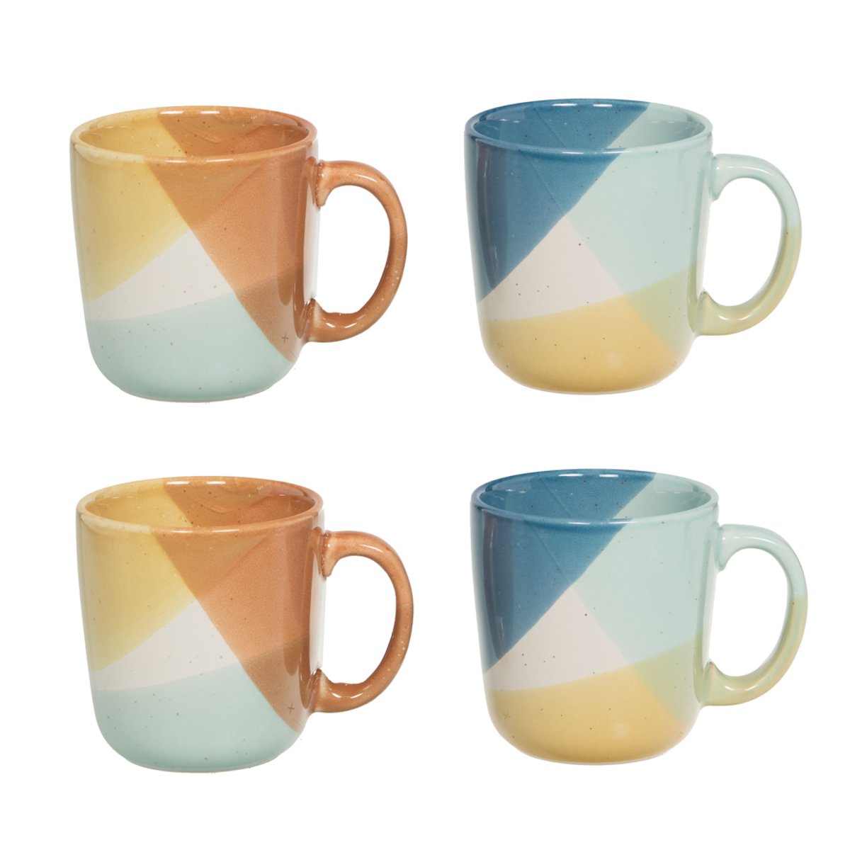 Coffret de 4 mugs Graphi 39 cl - GRAPHI multicolore, TABLE PASSION