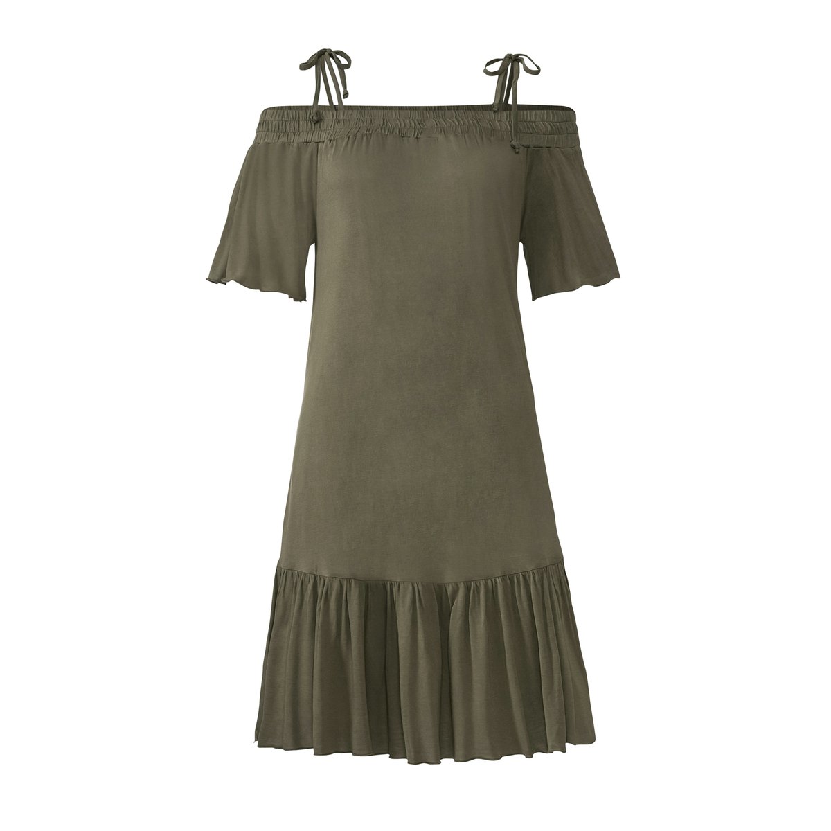 Robe estivale Carmen kaki, LASCANA