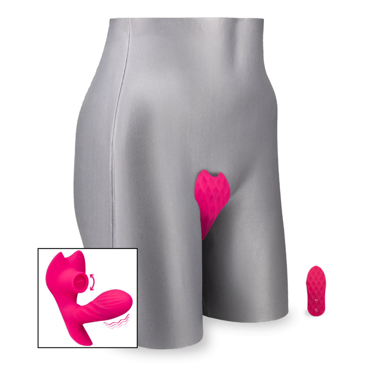 Vibromasseur spécial cunni et gode chauffant - Vibromasseur femme et couple rose, LOVE AND VIBES