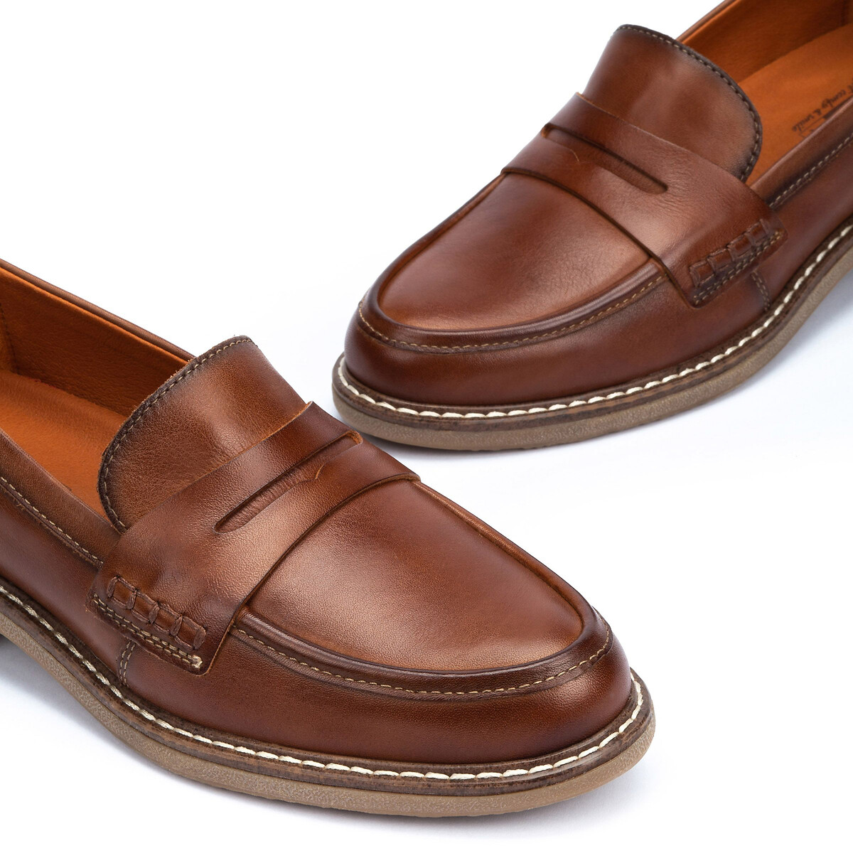 Aldaya Leather Loafers cognac, PIKOLINOS