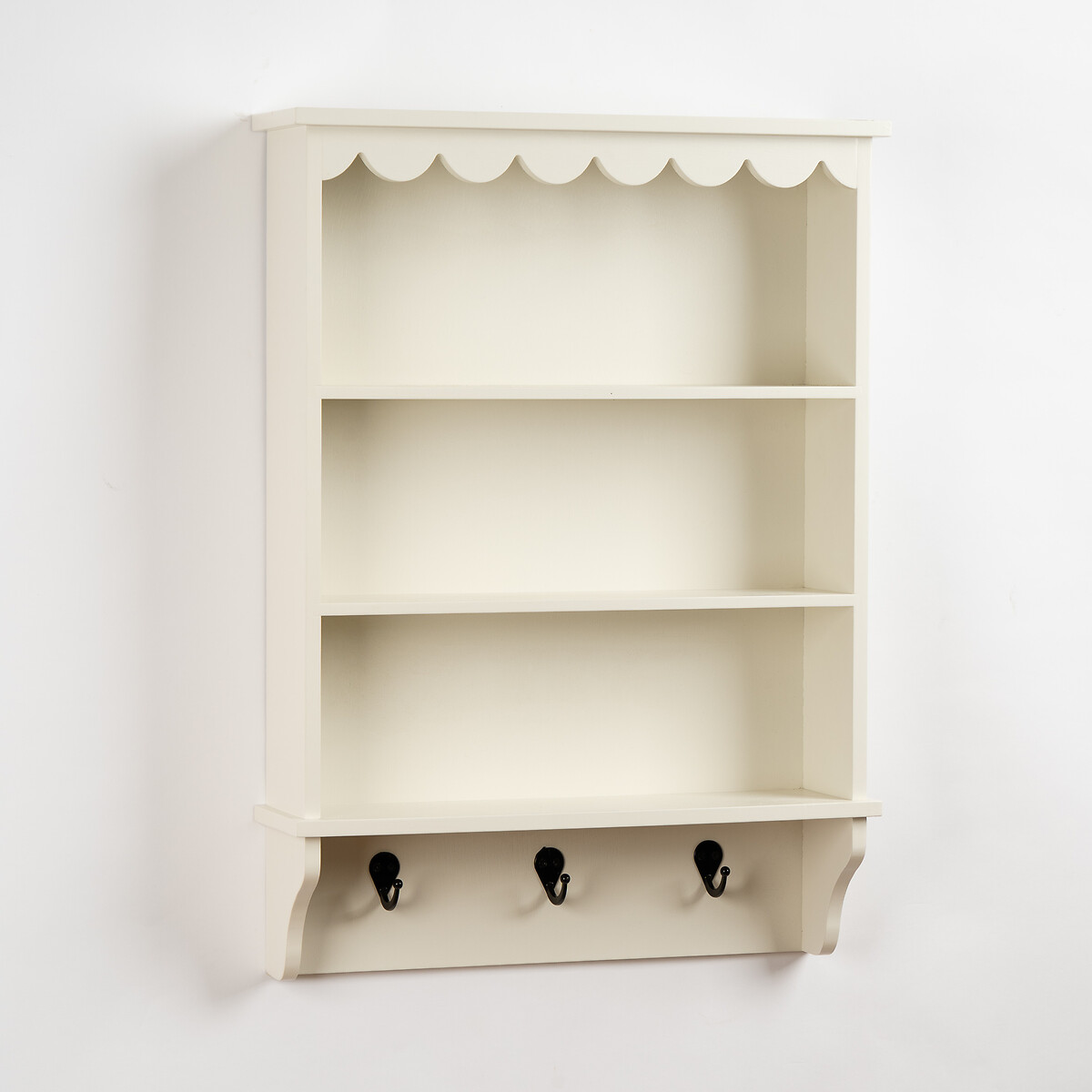 Elms Scalloped Edge Wall Unit ivory, SO'HOME