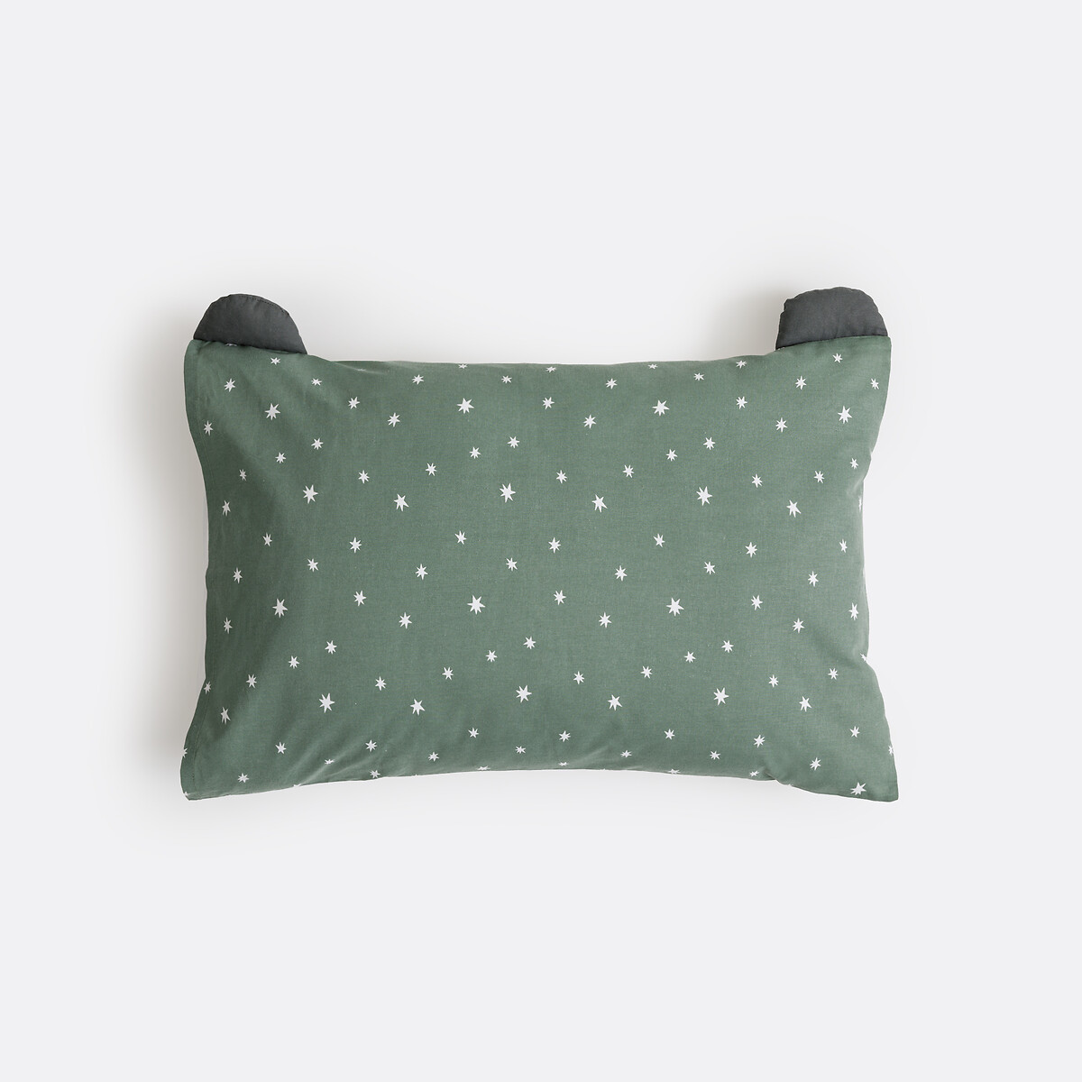Funda de almohada de algodón para bebé, Panda Mania estampado caqui, LA REDOUTE INTERIEURS
