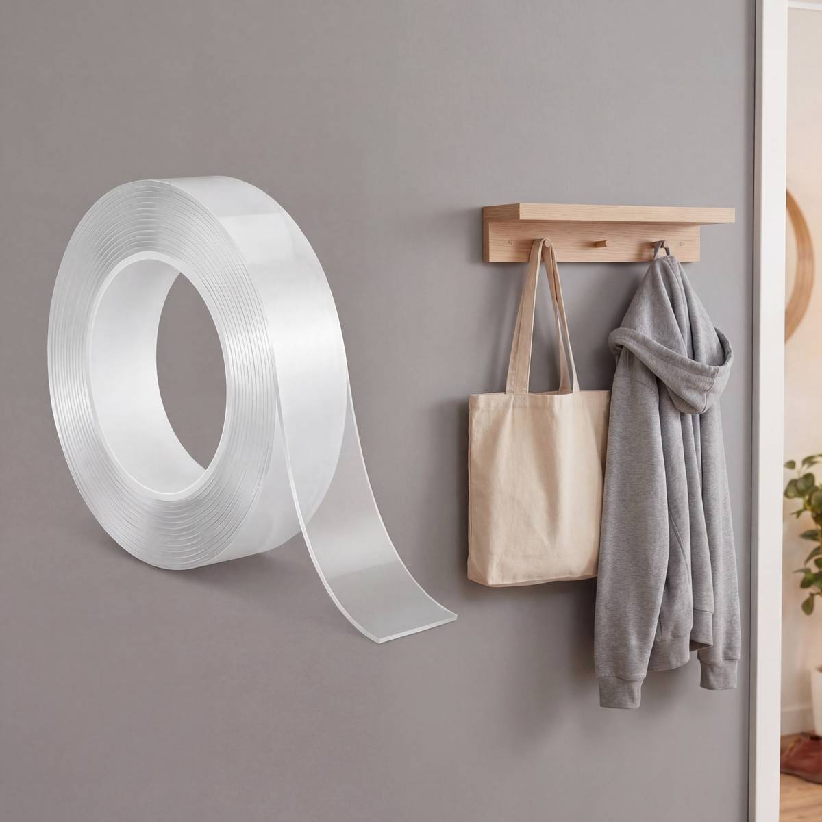 Rouleau adhésif rond transparent, 5FIVE SIMPLY SMART