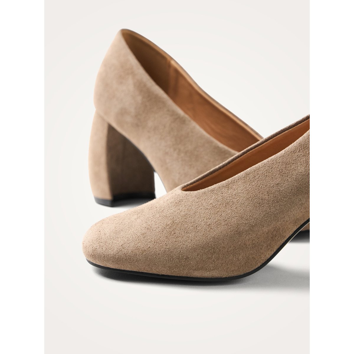 Escarpins à talon demi lune LUNA Bold taupe, VANESSA WU
